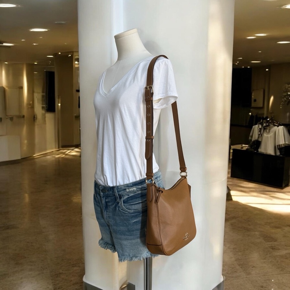 Authentic Coach Ellie Tan Leather Shoulder Bag - Picture 14 of 14